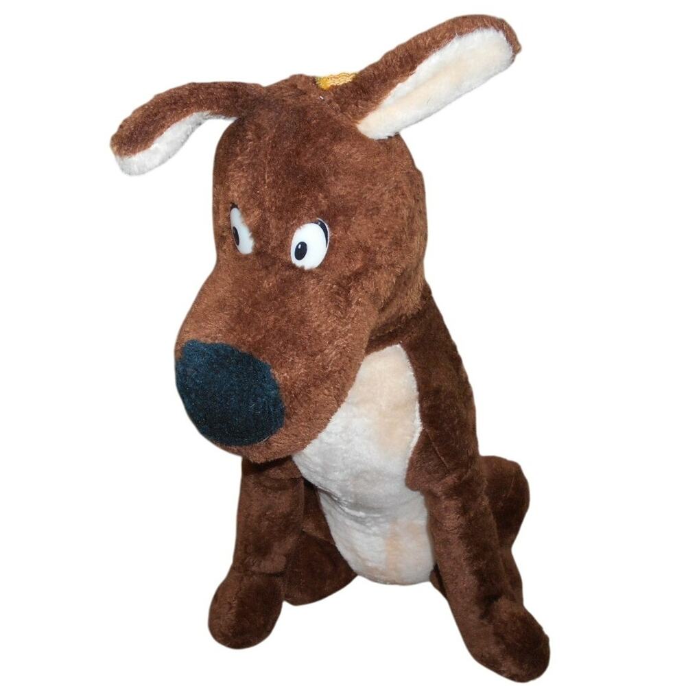 Vintage Plush Great Dane Brown Dog 22" Plush Scooby-Doo Lookalike Unbranded